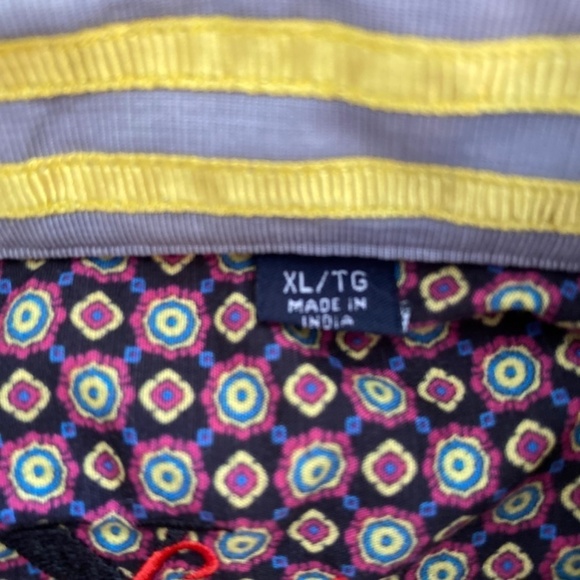 ROBERT Graham Luxury Dress Shirt Pink/Blues/Yellow Pattern Size XL - Picture 11 of 14